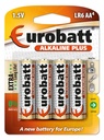 Alkaline Plus R6 AA batteries 4 pieces.