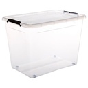 Boite 80l clip box, transparent