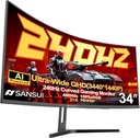 Écran sansui 34 inch incurvé 240 hz