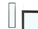 Porte-miroir noir 30x120 cm