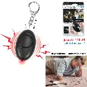 Personal anti-aggression alarm key ring