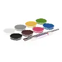 Peintures pour le visage 8 couleurs avec accessoires