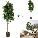 Artificial lemon tree plant 120 cm