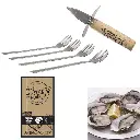 Oyster box with knife x1 and forks x4