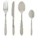 Nevis 24-piece cutlery set – silver