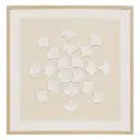 3D canvas fan Houria 78x78 cm – beige