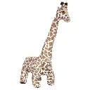 Peluche XL girafe Axel H100 cm – multicolore
