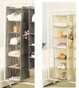 Hanging bag 6 shelves Gray or Beige
