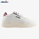 Ellesse Men's Sneaker WHITE BURGUNDY Border