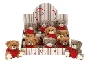 Bear with heart H 12 cm