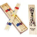 Mikado game in wooden box