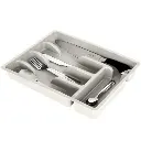 Ash gray cutlery drawer insert 36 x 25 cm