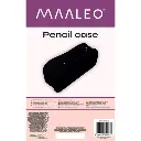Maaleo black expandable double pencil case