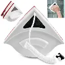 Double-sided window cleaner with squeegee