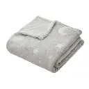 Plaid phosphorescent gris 125 x 150 cm
