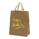 Sac gift and paper kraft Happy Birthday
