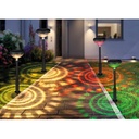 47 cm RGB solar garden flashlight on display