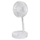 White foldable and rechargeable fan