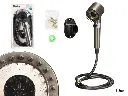 Tuyau cannelé pour douche 1,5 m noir