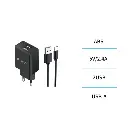 Chargeur double USB 2,4 A avec câble Type-C
