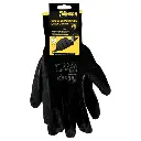 Black latex work gloves size 4