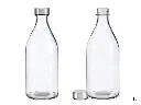 Glass bottle with steel cap 1PCS