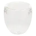 Ribbed glass espresso cup 12 cl