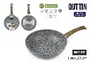 Aluminum wok pan 28 cm