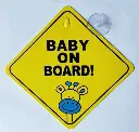Autocollant bébé à bord | 12x12 cm