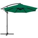 Hanging parasol 2.7 m green