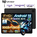 Tablet Android 16 11 Pouces FHD - 16 Go + 128 Go - GPS - Batterie 8000 mAh 