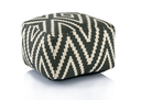 Pouf Cube Kilim Black