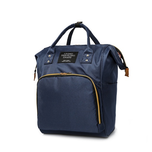 [11MARINE-SACMAMAN] Multipocket Navy Blue Diaper Bag