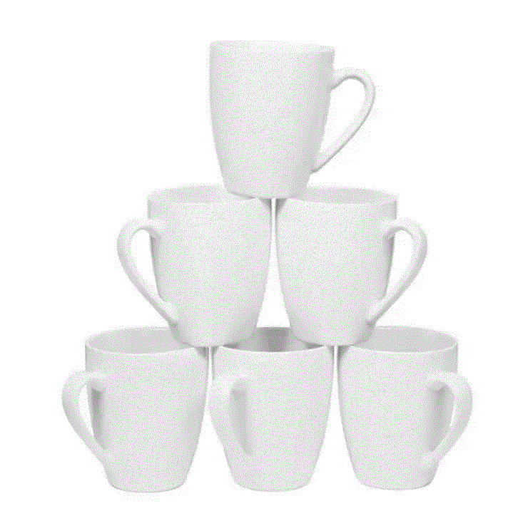 [N6] Ceramic White Mug  325 ml /11oz