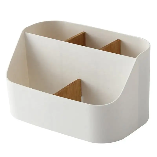 Boîte de rangement compartimentée pour organiser son bureau, ses produits dans la salle de bain ou la cuisine. L19,2cm x l17,5cm x H10,2 cm